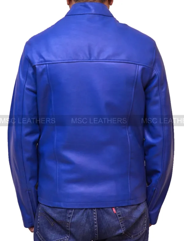 G-1 AVIATOR A-2 BOMBER BROWN NAVY FLIGHT REAL LEATHER RETRO BIKER JACKET FOR MEN - Image 2
