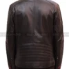 Men's Mass Effect 3 N7 Gaming Black Real Leather Commander Biker Retro Jacket - Image 2