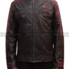 Men's Mass Effect 3 N7 Gaming Black Real Leather Commander Biker Retro Jacket