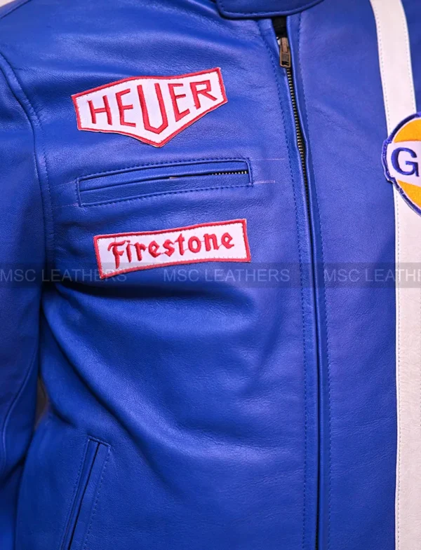 G-1 AVIATOR A-2 BOMBER BROWN NAVY FLIGHT REAL LEATHER RETRO BIKER JACKET FOR MEN - Image 3