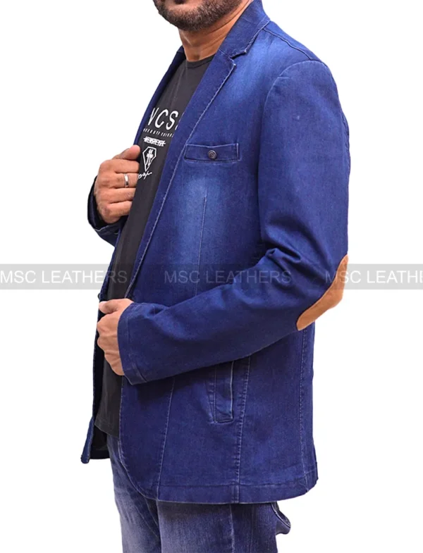 Casual Denim Blazer Jacket - Image 3