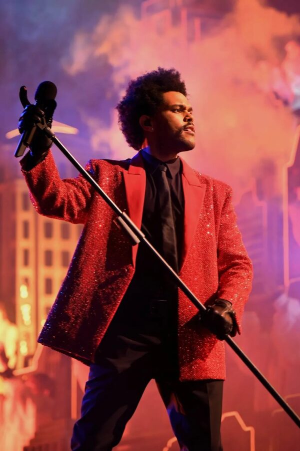 The Weeknd Super Bowl Red Blazer