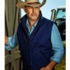 Yellowstone John Dutton Blue Quilted Vest