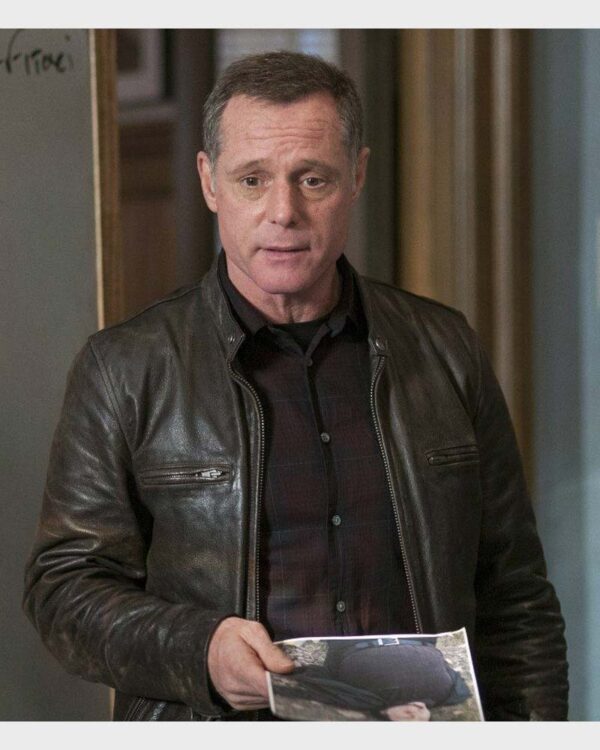 Chicago PD Hank Voight Brown Leather Jacket - Image 4