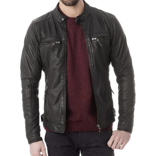Ted Lasso Season 3 Roy Kent Black Leather Jacket - Image 4