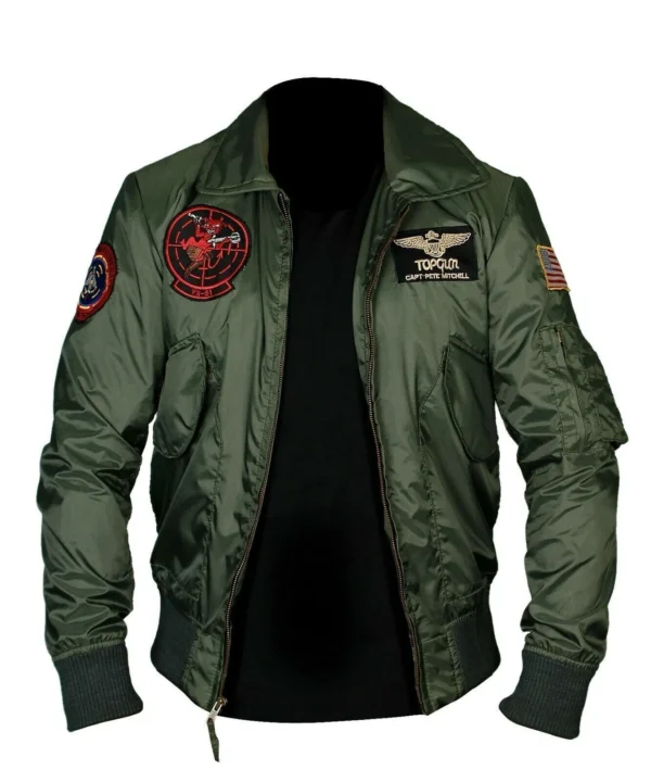 Tom Cruise Top Gun Maverick Flight Bomber Nylon Jacket