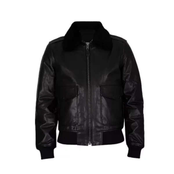 G-1 Aviator A-2 Leather Bomber Jacket for Men's - Image 3